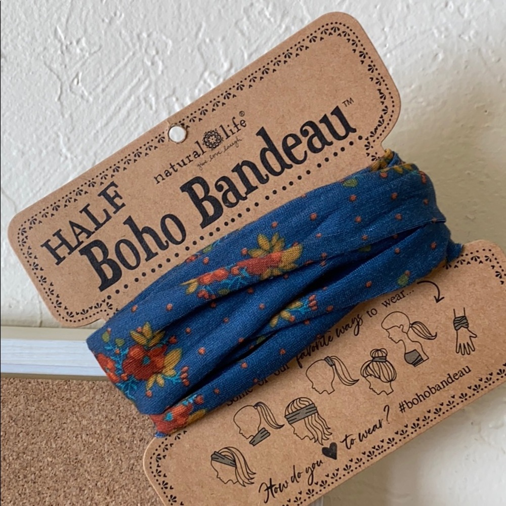 half boho bandeau headband